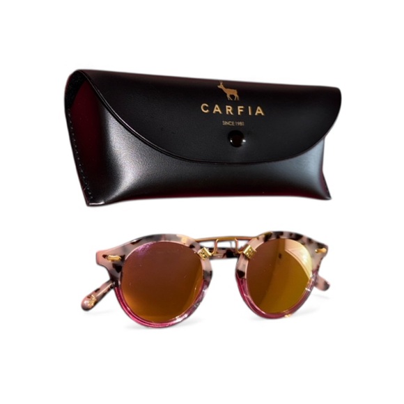 carfia Accessories - Vintage Polarized Women's Carfia Sunglasses with Double Bridge Tortoise Shell